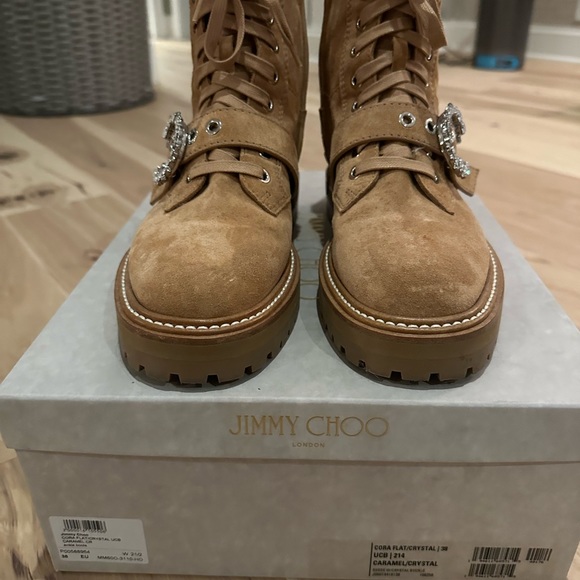 Jimmy Choo Shoes - Jimmy Choo contrast stitching Cora boot size 8. Worn twice . Original box